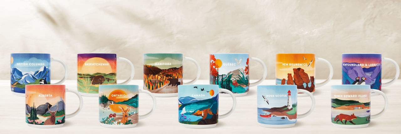 Tim Hortons-New limited-edition Tim Hortons Travel Collection ce New limited-edition Tim Hortons Travel Collection celebrates the beauty of Canada with collectible mugs for each province and a set of Canada-inspired drinkware (CNW Group/Tim Hortons)